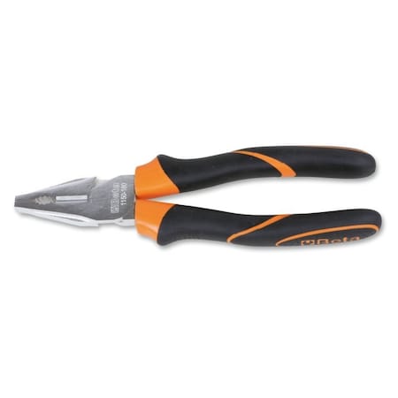 Combination Pliers Bright Chrome-plated, Bi-material Handles  OAL 180mm